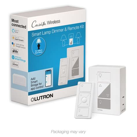 Lutron Caseta Wireless Single-Pole White Smart LED Touch Plug-In Lamp ...