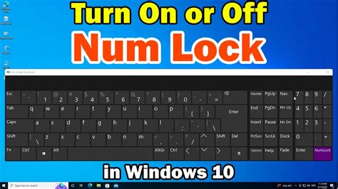 Disable Num Lock Windows 10 - Image to u