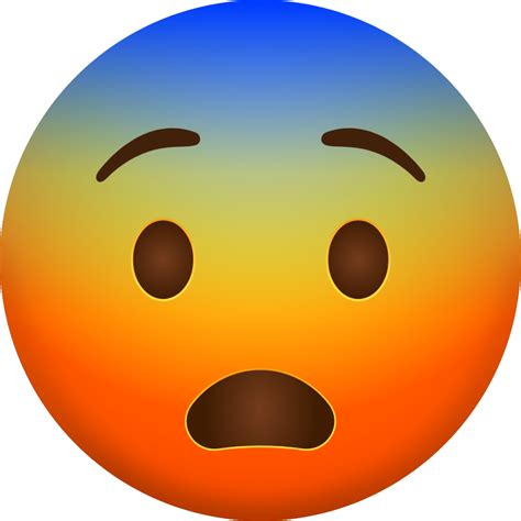 "Fearful Face" Emoji - Download for free – Iconduck