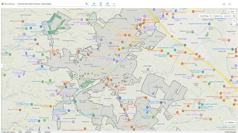Summerville South Carolina Map - United States