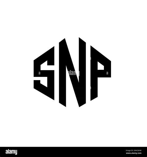 SNP letter logo design with polygon shape. SNP polygon and cube shape ...