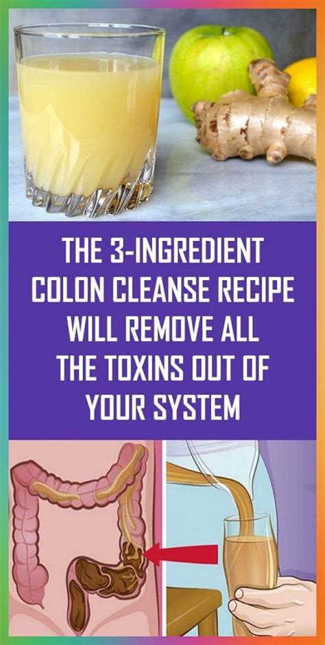 COLON CLEANSE 3-INGREDIENT JUICE | Colon cleanse recipe, Detox drinks smoothies, Natural colon ...