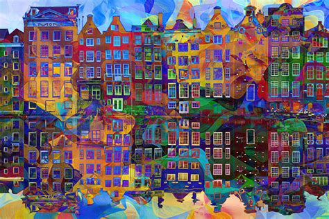 Amsterdam Abstract Painting by Jacky Gerritsen