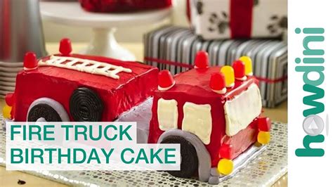 How To Make A Fire Engine Birthday Cake - Cake Walls