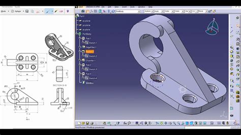 Catia V5. Part Design. Tutorial - YouTube