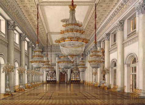 Interiors of the Winter Palace. The Nicholas Hall - Konstantin ...