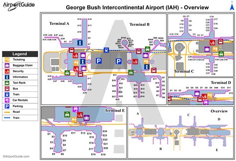 Houston Intercontinental Airport Terminal Map