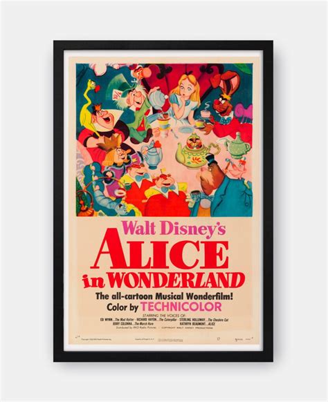 Alice in Wonderland 1951 Movie Poster - The Curious Desk