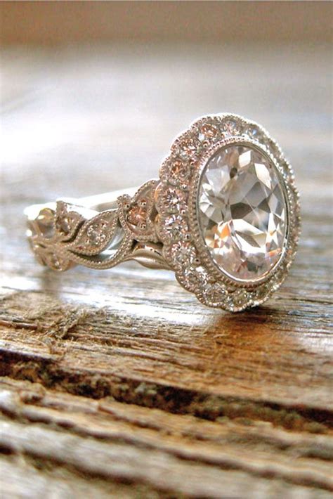 Vintage Oval Diamond Ring