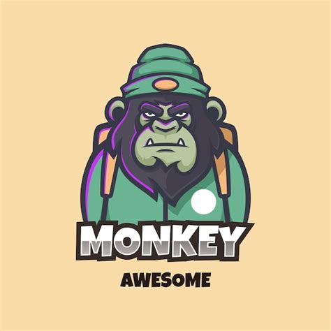 Premium Vector | Monkey logo