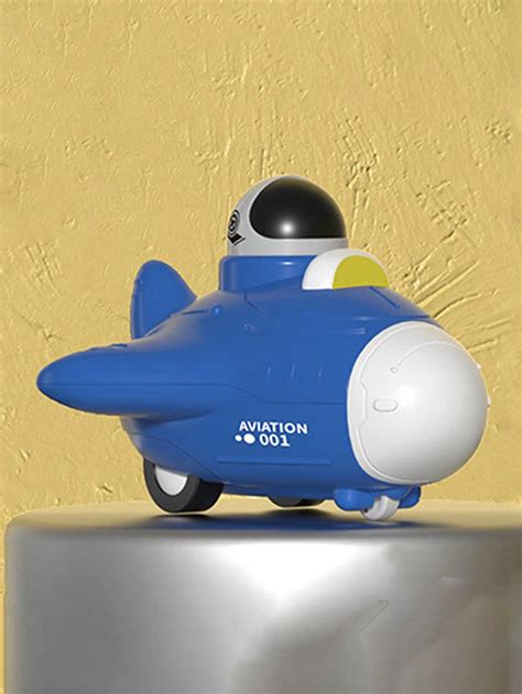 New Style Decompression Inertia Space Toy Plane, Spacecraft Toy Durable Spin Inertia Press Car ...