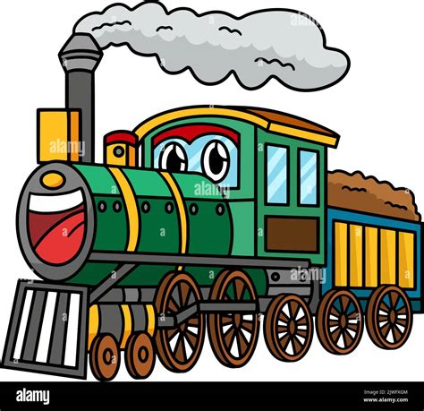 Steam Locomotive With Face Vehicle Cartoon Clipart Clip Art Library ...