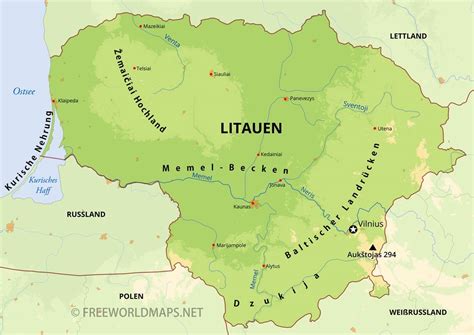 Litauen Karten - Freeworldmaps.net