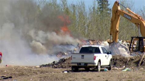 Burning load sparks dump fire in Hay River, N.W.T. | CBC News