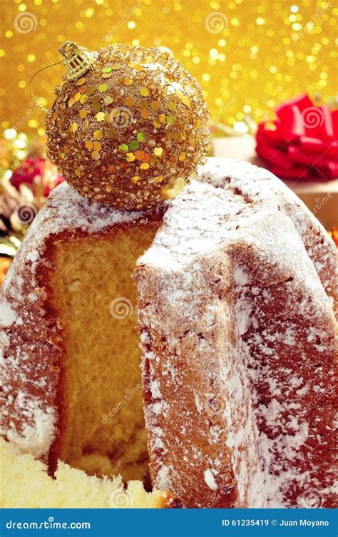 Pandoro, Typical Italian Sweet Bread for Christmas Time Stock Image - Image of ball, bakery ...