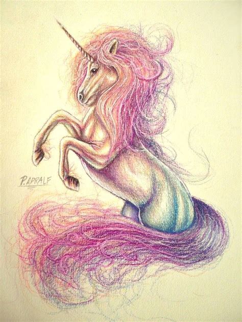 Image result for unicorn realistic drawing colored | Mythical creatures drawings, Realistic ...