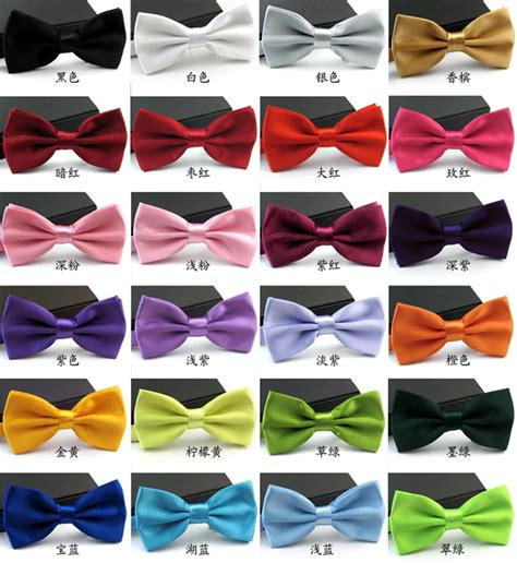 New 2014 Formal commercial bow tie male solid color marriage bow ties for men candy color ...