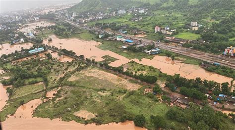 Maharashtra floods: Rescue operation with helicopters begins in Mahad | Mumbai News - The Indian ...