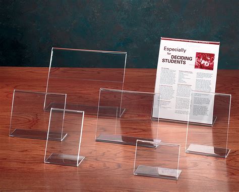 Demco® Clear Plastic Single-sided Sign Holders - http://www.demcointeriors.com/