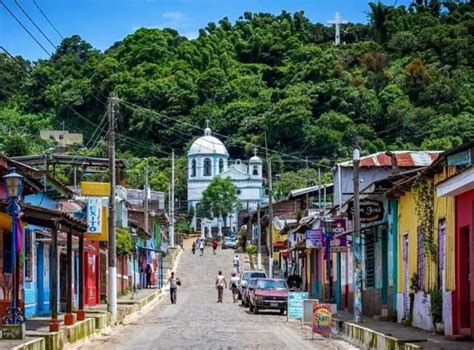 Concepcion de Ataco El Salvador. Colorful Town in Ahuachapan