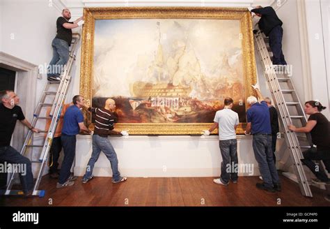 Turner's Battle of Trafalgar Stock Photo - Alamy