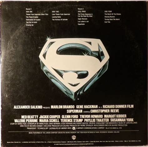 Superman-Original Soundtrack. (1978) | Vinyl record album, Lp vinyl ...