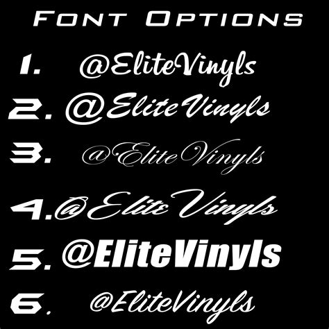 Instagram Username - Elite Vinyls