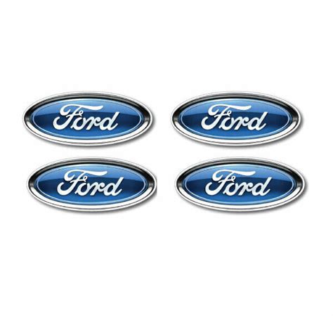 4 X Ford Badge Sticker Decal 45mm , car, window, laptop, wall , mancave ...