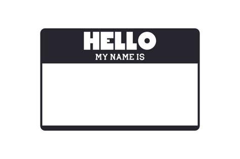 Hello. My Name is (SVG Cut file) by Creative Fabrica Crafts · Creative ...