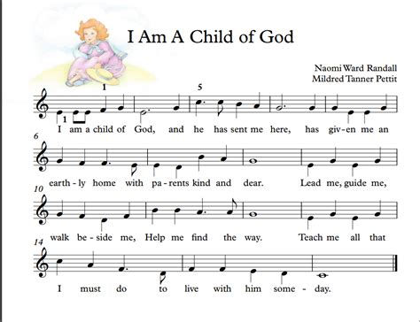 EASY PIANO - I Am a Child of God (Big notes)