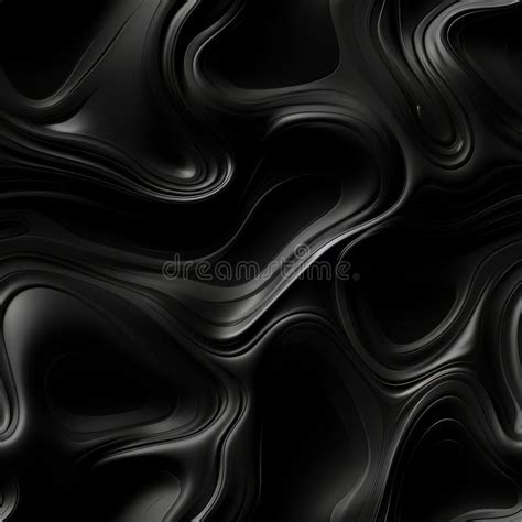 Black Slime Creative Abstract Wavy Texture. Stock Illustration - Illustration of symbol ...