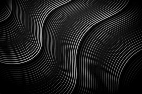 Free Vector | Gradient black background with wavy lines