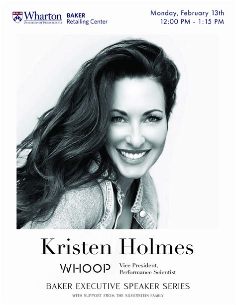 Baker Executive Speaker Series: Kristen Holmes, Vice President, Performance Science at WHOOP ...