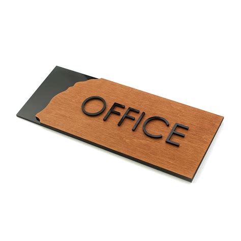 Custom Office Door Sign: Wood Sign — "Sherwood" Design – Bsign