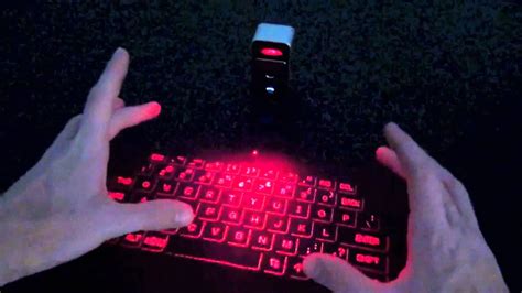 The Virtual Keyboard - Projector Keyboard Review - YouTube