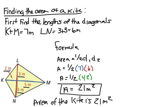 ShowMe - Area of a kite.