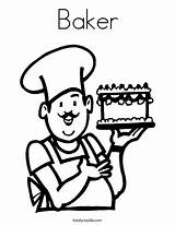 Baker Coloring Pages sketch template