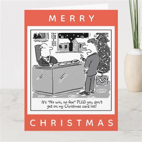 Legal Lawyer and Client Cartoon Christmas Card | Zazzle.ca