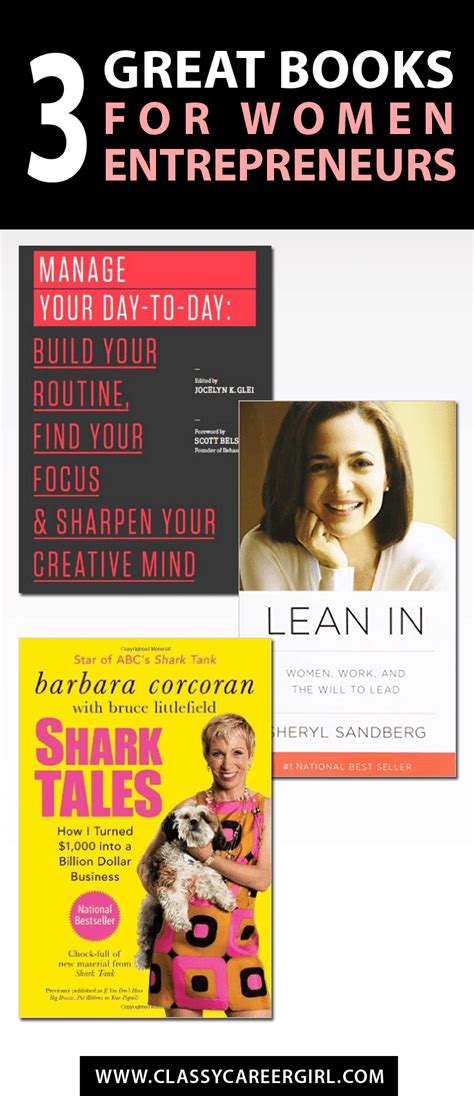 3 Great Books for Women Entrepreneurs - Classy Career Girl