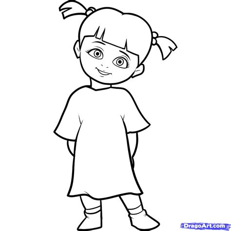 Learn How to Draw Boo, Boo, Monsters Inc, Disney Characters ... - ClipArt Best - ClipArt Best