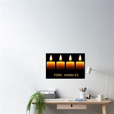 "The Two Ronnies Fork Handles/Four Candles" Poster for Sale by RattyUK | Redbubble