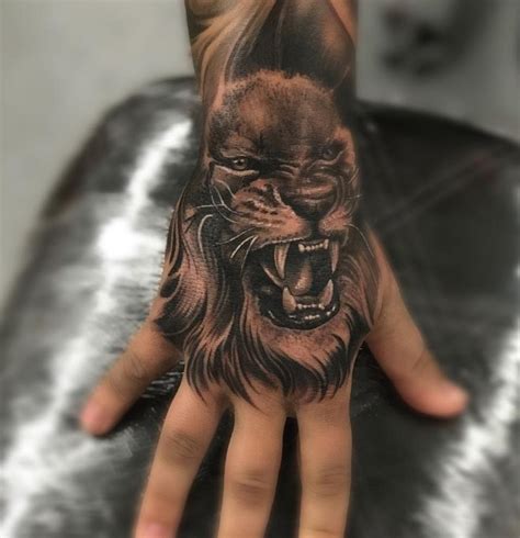 Scary Lion Tattoo