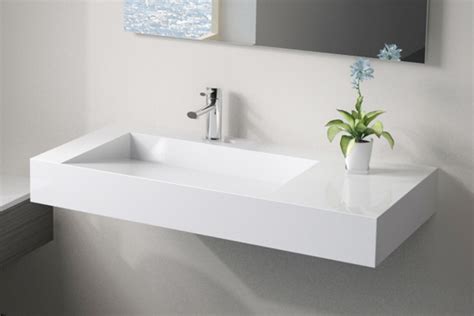 Low Profile Modern Stone Resin Wall Mounted Sink - WT-04 - Modern - Bathroom - San Francisco ...