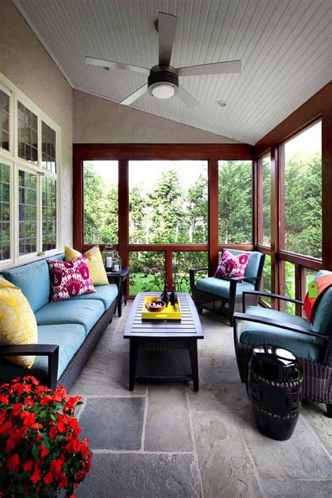 45 Amazingly Cozy and Relaxing Screened Porch Design Ideas | Porch design, House with porch ...