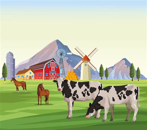 farm animals cartoons 689203 Vector Art at Vecteezy