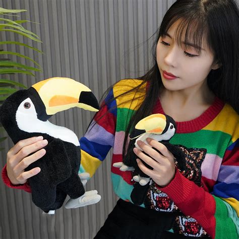 Wholesale Realistic Stuffed Animal Soft Toucan Birld Plush Toy Toucan ...