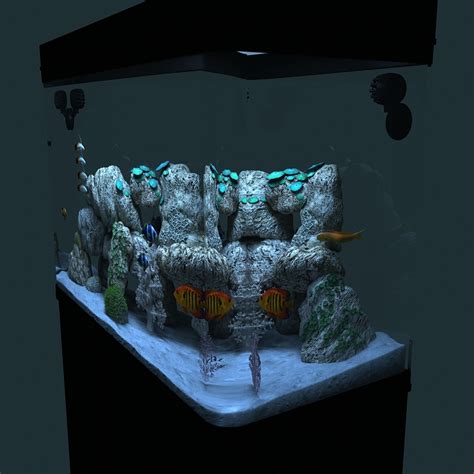 3d model marine aquarium