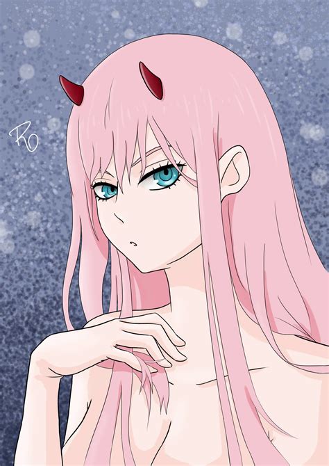 roberto paterniti - Zero Two - Darling in the Franxx FANART