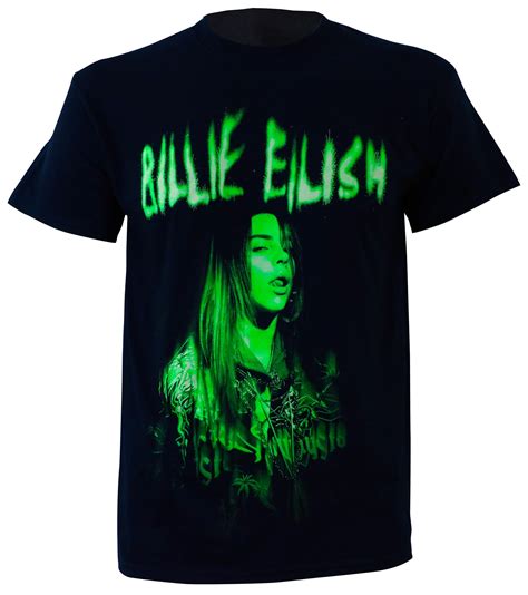 Bravado - Billie Eilish Men's Green Photo T-Shirt Black - Walmart.com - Walmart.com