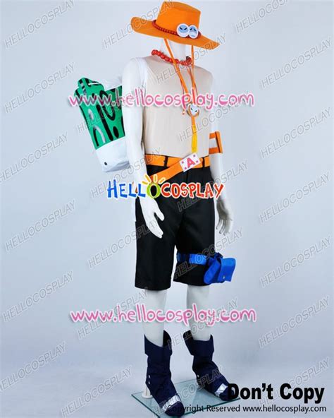 One Piece Cosplay Portgas D Ace Costume Full Ver